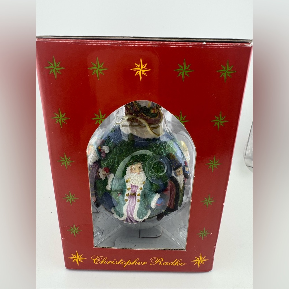 Christopher Radko Santa’s Around The World Large Ornament NIB